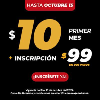 1ER MES DE GYM $10