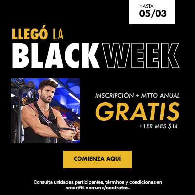 ¡NO ESPERES MÁS, ES BLACK WEEK!  INSCRIPCIÓN + MANTT. GRATIS EN PLAN BLACK