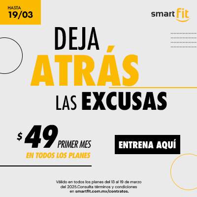 1ER MES DE GYM $49 EN TODOS LOS PLANES