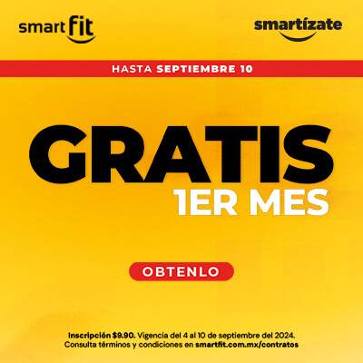 1ER MES GRATIS + INSCRIPCIÓN $9.90       