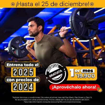 Entrena todo el 2025 con precios de 2024