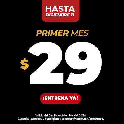 1ER MES DE GYM $29    